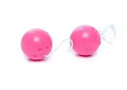 Вагінальні кульки Duo-Balls Pink, 21 см, рожевий - мініатюра 3