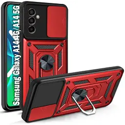 Панель BeCover Military для Samsung Galaxy A14 4G SM-A145/A14 5G SM-A146 Red (709148) - мініатюра 2