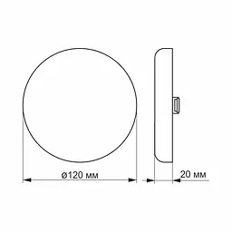 Безрамковий світильник Videx LED 15W 4100K круглий (VL-DLFR-154) - мініатюра 3
