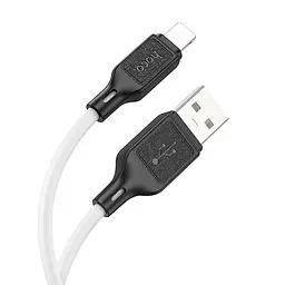 Кабель USB — Lightning силіконовий Hoco Cool silicone cable X90 1 метр білий
