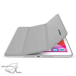 Чохол-книжка BeCover Tri Fold Soft TPU з кріпленням Apple Pencil для Apple iPad 10.2 2019/2020/2021 Gray (706744) - мініатюра 3