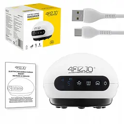 Масажна вакуумна банка 4FIZJO акумуляторна з ІЧ прогріванням 4FJ0516 White (P-5907739318688) - мініатюра 2