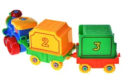 Іграшковий поїзд каталка з вагонами Transport Train 8681 в упаковці р.43x10,5x14 см YG Toys - мініатюра 2