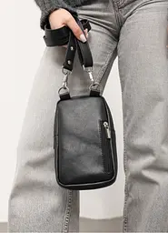 Жіноча сумка Sambag Modena чорна 19 х 11 х 3 см (96193001) - мініатюра 7