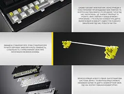 Механічна ігрова клавіатура HATOR HTK-1160-UA Skyfall 65 Black Sterling Speed Switches - мініатюра 8