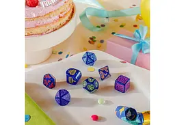 Набір кубиків Happy Birthday Dice Set: Streamers , 7 шт. (RHPB01) - мініатюра 7