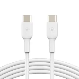 Кабель Belkin USB-C > USB-C заряджання/синхронізації 1м, 60Вт, Type-C, PVC, білий teh0013652 - мініатюра 2