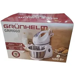 Стаціонарний електричний міксер Grunhelm GRM 660 400 Вт кухонний з насадками - мініатюра 8