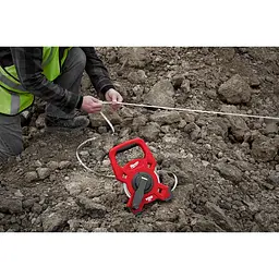 Рулетка геодезична зі скловолокна MILWAUKEE LTF30-100, 30м/100фт - мініатюра 3
