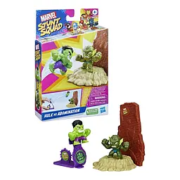 Набір іграшковий Hasbro Marvel Stunt Squad Герой проти лиходія Hulk vs Abomination (F6895_F7066) - мініатюра 2