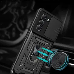 Панель BeCover Military для Infinix Hot 50 (X6720) Black (713046) - мініатюра 5