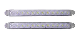 Денні ходові вогні ДХО на скотчі 12v / 32 см / 6W x 2 / Crystal White Білі 2 шт.