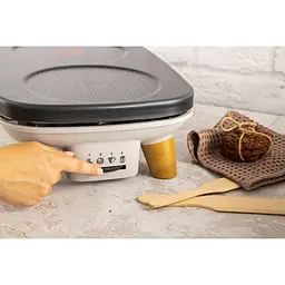 Млинниця Tefal Crepier Gourmet 1100 Вт діаметр 11.5 см та 18.5 см тефлон чорно-срібляста (PY900D12) - мініатюра 15