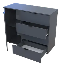 Комод Doros GС1 Графіт 100х40х81.2 (41510069) - мініатюра 9