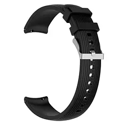Силіконовий ремінець Watchbands Galaxy для Samsung Watch 42mm Samsung Gear Sport - чорний (WB003GALAXYBLACK) - мініатюра 2