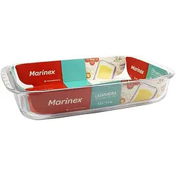 Деко жароміцне скляне прямокутне Marinex для випікання 5.0 л (6538)