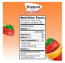Жувальна гумка Trident Layers Wild Strawberry and Tangy Citrus 14 стіків - мініатюра 5