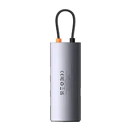 USB-хаб Baseus Metal Gleam Series 4-in-1 Multifunctional Type-C HUB Docking Station Gray（Type-C to USB3.0*4） (WKWG070013) - мініатюра 3