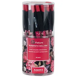 Набір ручок Axent Nature кулькові автоматичні 24 шт. сині (AB1090-38-A) - мініатюра 2