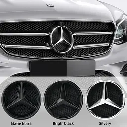 Емблема решітки Mercedes-Benz W205 хром 185 мм (пластик) OEM A0008880060 - мініатюра 5