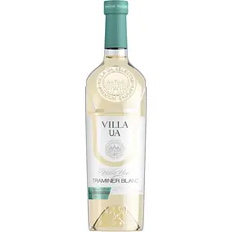 Вино Villa UA Traminer Blanc біле напівсолодке 0.75 л 