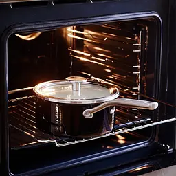 Ківш KitchenAid Steel Core з кришкою 20 см 2.4 л матовий чорний (CC005999-001) - мініатюра 3