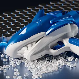 Водяний акумуляторний пістолет Shark Water Gun 185-68 (300ml) with lithium battery Blue - мініатюра 6
