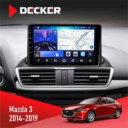 Штатна магнітола Mazda 3 2014-2019 Decker D9-006 4x64, 4G Decker (НФ-00008890)