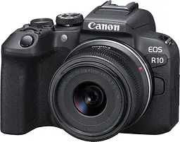 Бездзеркальний фотоапарат Canon EOS R10 Kit RF-S 18-45mm f4.5-6.3 IS STM (5331C047) [87257] - мініатюра 2