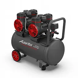 Безмасляний чотирипоршневий компресор 50 л 220V з сепаратором AUARITA 2-1450X2F50-220 - мініатюра 2