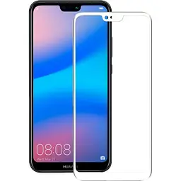 Захисне скло Mocolo 2.5D Full Cover Tempered Glass Huawei P20 lite full glue White - мініатюра 2