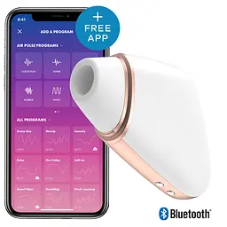 Стимулятор Satisfyer Love Triangle Вакуумний кліторальний з вібрацією, 14.5х5.6 см білий - мініатюра 2