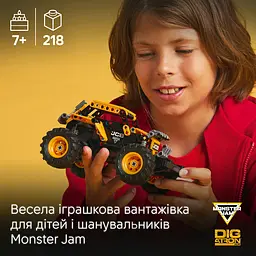Конструктор LEGO Technic Monster Jam DIGatron з інерційним двигуном 218 деталей (42199) - мініатюра 10