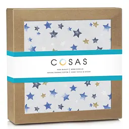 Пелюшки фланелеві Cosas Stars 80х100 см, блакитні