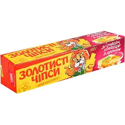 Уцінка. Чипси Золотисті зі смаком холодцю з хроном 100 г (214721) - мініатюра 1