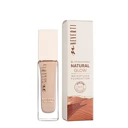 Тональна основа для обличчя Neverti Natural Glow зволожувальна 32 мл (NP301), 002 Ivory Айворі