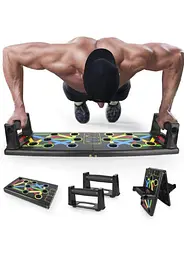 Складна платформа для віджимань Push Up Rack Board MJ-040 Black - мініатюра 2