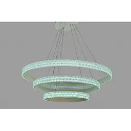 Підвісна люстра LED нал столом Linisoln 1956-80*60*40 WH метал, акрил, LED-стрічка, 80*60*40 см, 140 Вт
