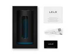 Смарт-мастурбатор LELO F1S V3 Teal, 2 мотори, 8 режимів, стимуляція звуковими хвилями - мініатюра 3