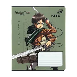 Зошит Kite Attack on Titan, 18 аркушів, клітинка (AT26-236), в асортименті - мініатюра 8