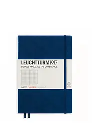 Блокнот Leuchtturm1917 Середній, темно-синій, клітинка (342923)