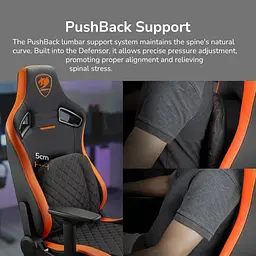 Ігрове крісло Cougar Defensor Black Orange (DEFENSOR) - мініатюра 11