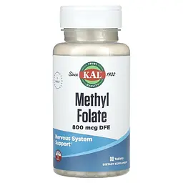Амінокислота Methyl Folate 800 mcg, 90 таблеток KAL vit0003998