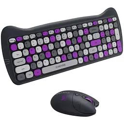Комплект Canyon HSET-W6 Kitty Edition Wireless UA Violet (CNS-HSETW6VT) - мініатюра 4