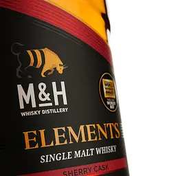 Віскі M&H Elements Sherry Cask Single Malt Whisky 46% 0.7 л в подарунковій коробці - мініатюра 4