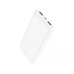 Зовнішній акумулятор Power bank HOCO J100 10000 mAh батарея заряджання Білий - мініатюра 3