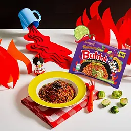 Локшина швидкого приготування Samyang Buldak Habanero Lime Flavour Instant Noodles 135г - мініатюра 7