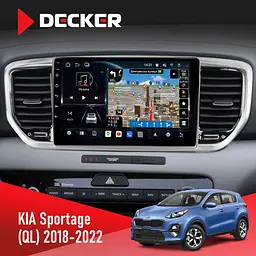 Штатна магнітола Kia Sportage 4 2018-2020 Decker D9-011 4x64, DSP, 4G, 360 Decker (НФ-00007599)