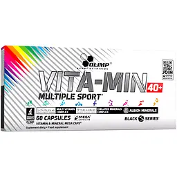 Вітаміни та мінерали Olimp Vita-Min Multiple Sport 40+ 60 капсул (Ф001705)
