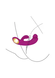 Вібратор-кролик Xocoon Harmony DualTouch G-spot 16.5 см фіолетовий - мініатюра 7